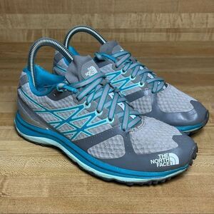 North Face Ultra TR Running Shoes Vibram hiking Athletic Sneakers Size 6 Blue